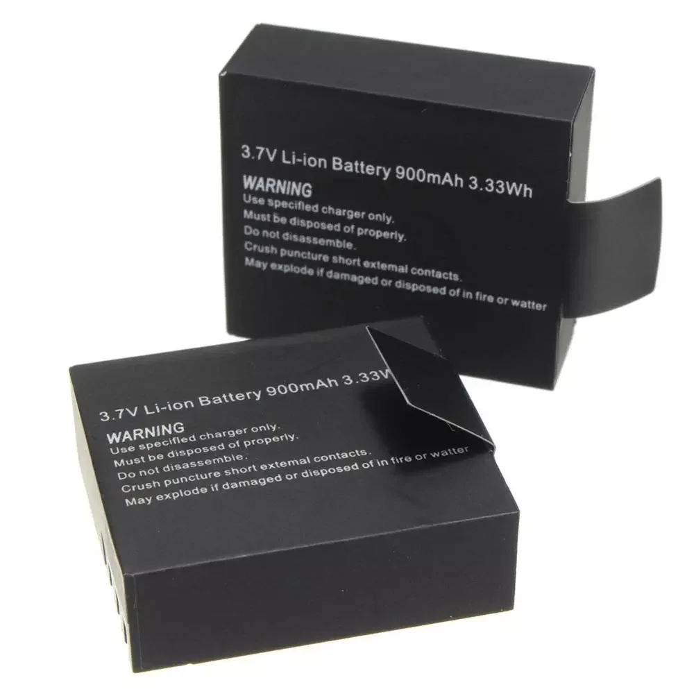 

NEW2023 1/2pcs 3.7V 900mAh Li-ion Battery For SJCAM SJ4000 SJ5000 SJ6000 SJ7000 Action Camera Mini DV Cam Replacement Backup Bat