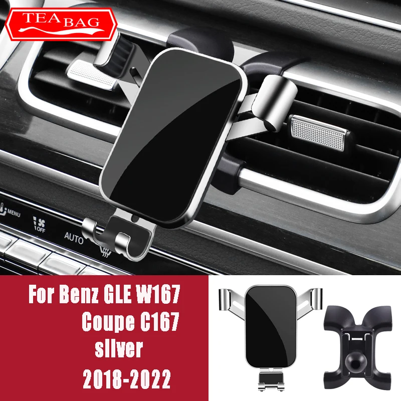 

Автомобильный держатель мобильного телефона для Mercedes Benz Gle W166 W167 coupé C292 C167 GLS X167 X166 2019 GPS гравитационное крепление навигационный кронштейн