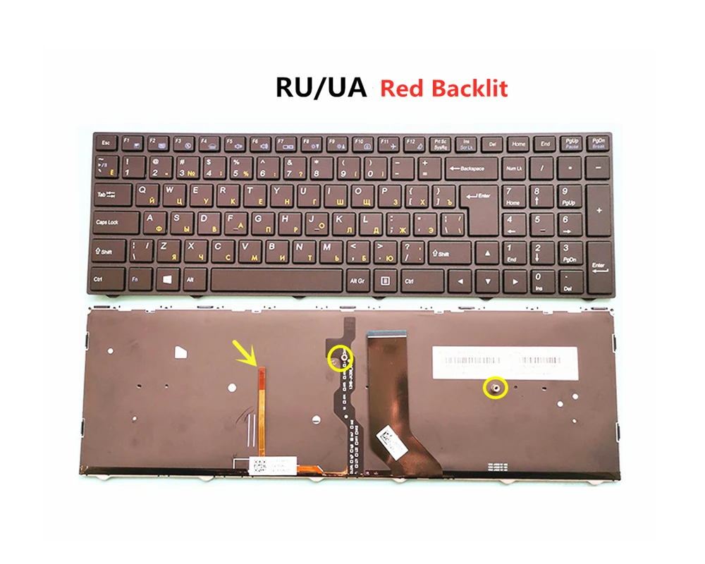 Новая Оригинальная клавиатура для ноутбука с RGB/монохромной подсветкой Thunderobot 911