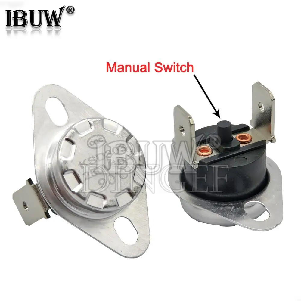 Термостат KSD301 KSD303 с ручным сбросом и регулировкой температуры 10 А 45-150 °C