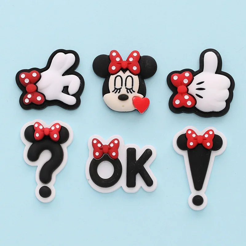 

Кавайный мультфильм Минни Пальма препинание плоская задняя сторона кабошон украшение для телефона DIY Скрапбукинг ремесла аксессуары для в...