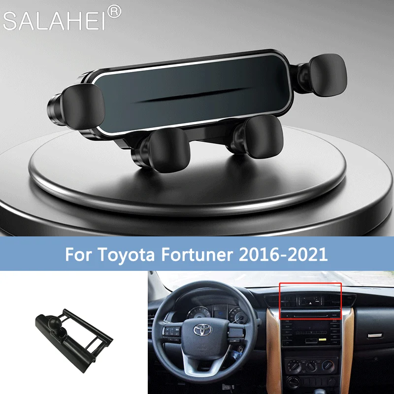 

Car Mobile Phone Mount Holder For Toyota Fortuner 2016 2017 2021 Air Vent GPS Stand Special Support Bracket Interior Accessories