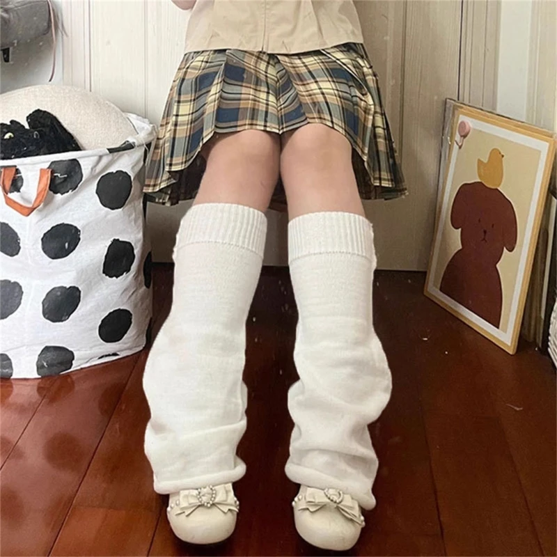 

Women Knee High Leg Warmer Non Slip Thick Stockings Knitting Socks Ankle Bandage
