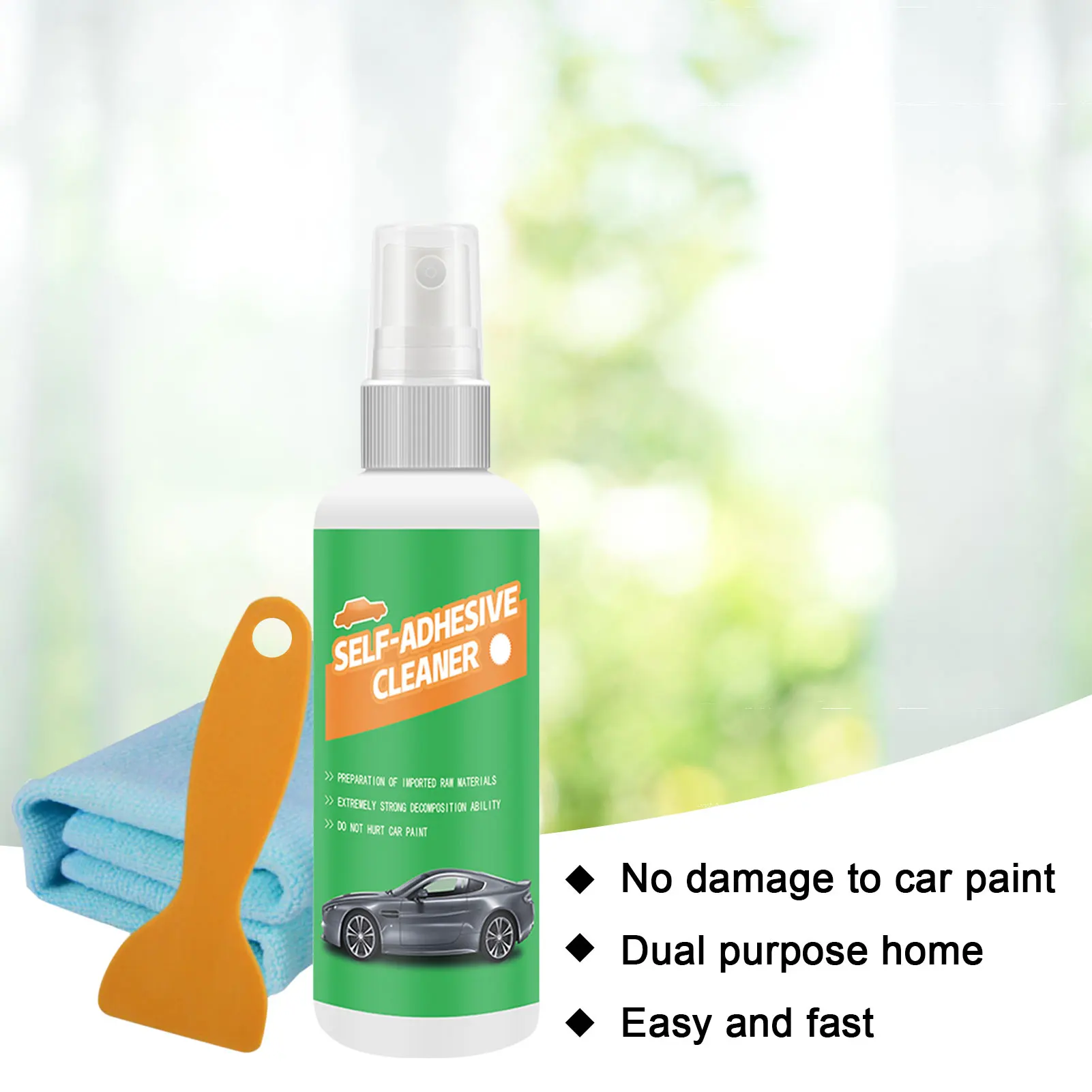 

100ml Car Sticker Remover Rapid Label Remover Auto Adhesive Sticker Remover Sticky Stains Remover With Scraper For Car Stickers