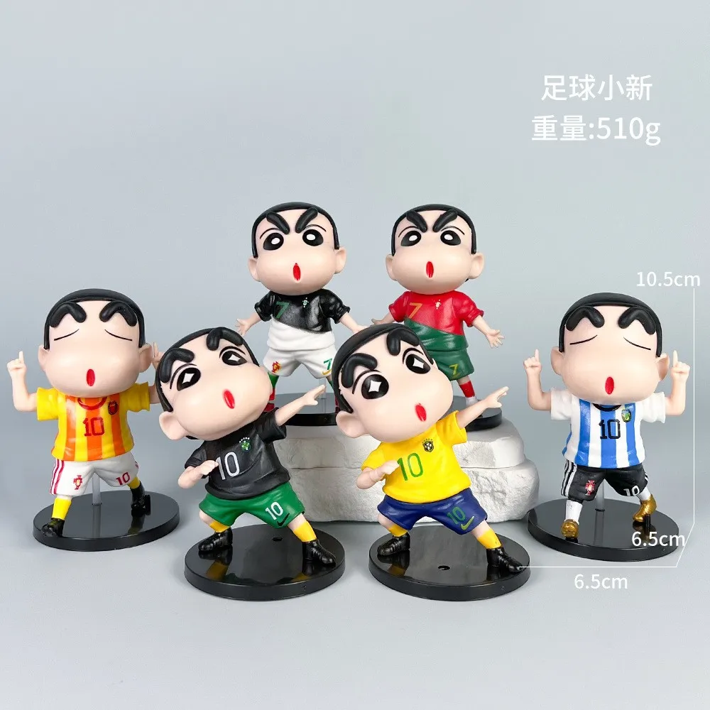 Футбольный карандаш Shin-chan технические игры периферийные статуи украшения Аниме