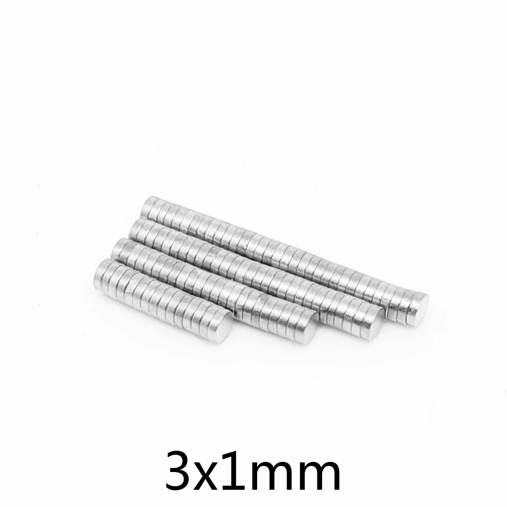 100 ~ 10000 шт 3x1 мини маленькие круглые магниты 3 мм * 1 мм .