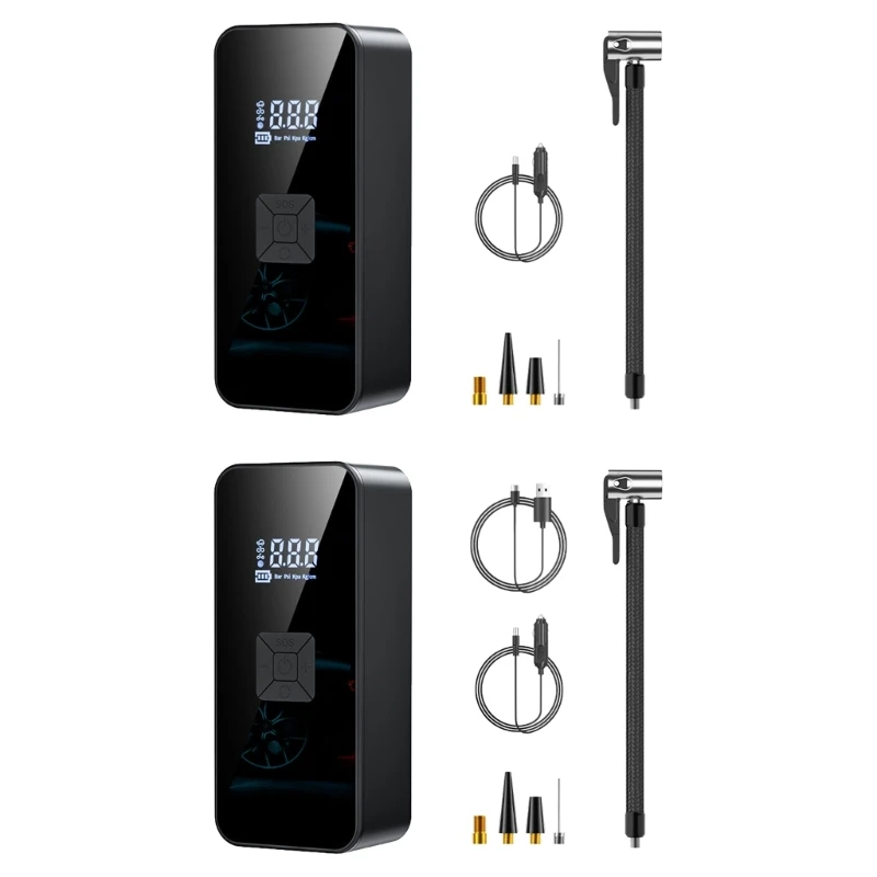 Портативный воздушный компрессор с цифровым дисплеем