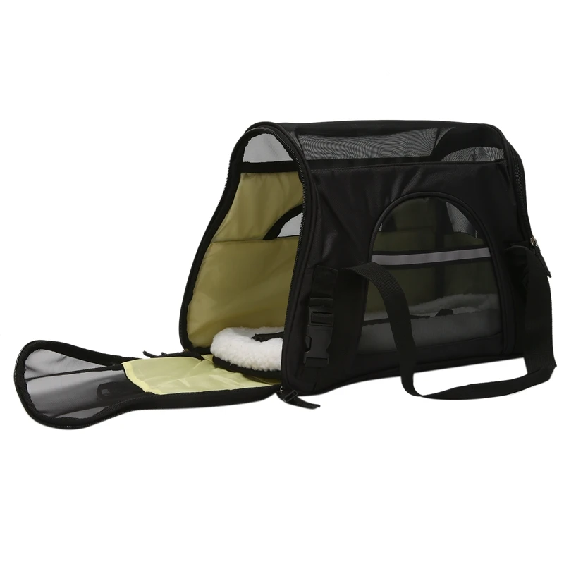 

Переноска для домашних животных, водонепроницаемая переноска для домашних животных с флисовой подкладкой, переносная сумка-тоут для кошек ...