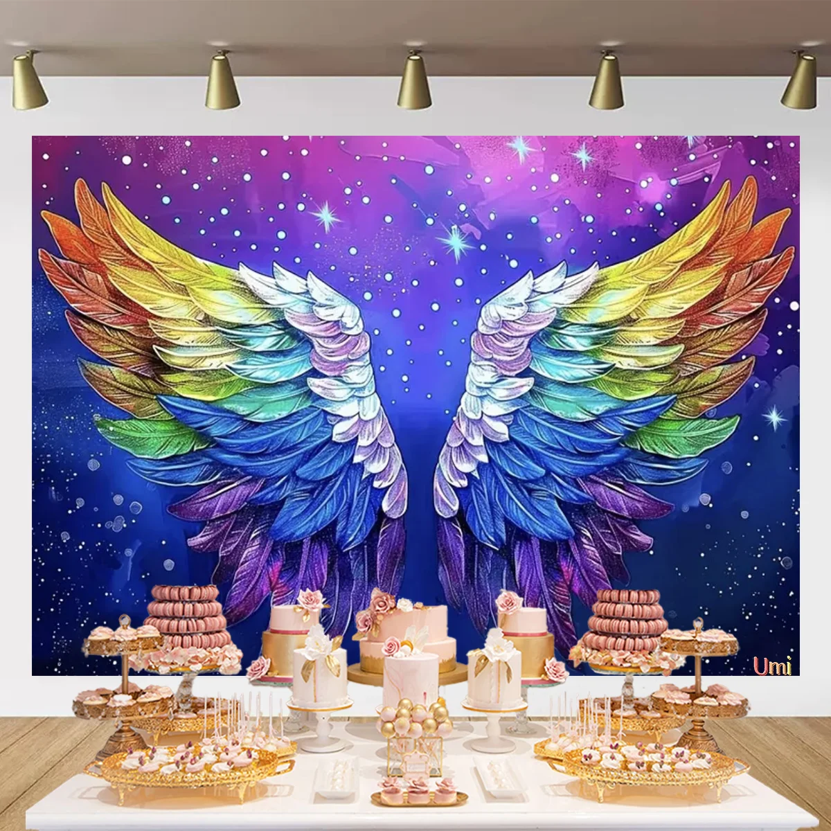 Umi Крылья Ангела тематический фон радужные крылья Новорожденные Беременные