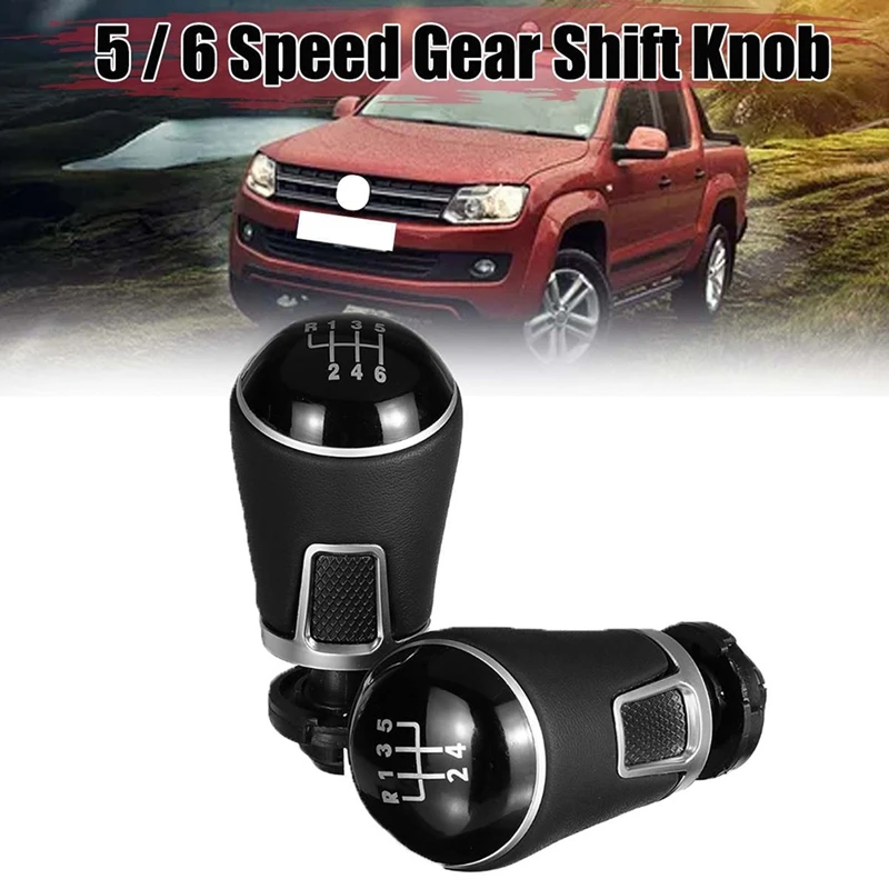 Gear Shift Knob Manual Shifter Lever Stick Head Handle Level Universal For Volkswagen Jetta Golf
