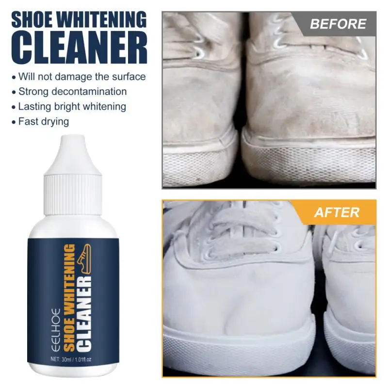 

For Sneaker Remove Yellow Edge Cleaning Tool Shoe Fast Acting Cleaner Foaming Stain Remover Remove Yellow Edge 30ml Portable