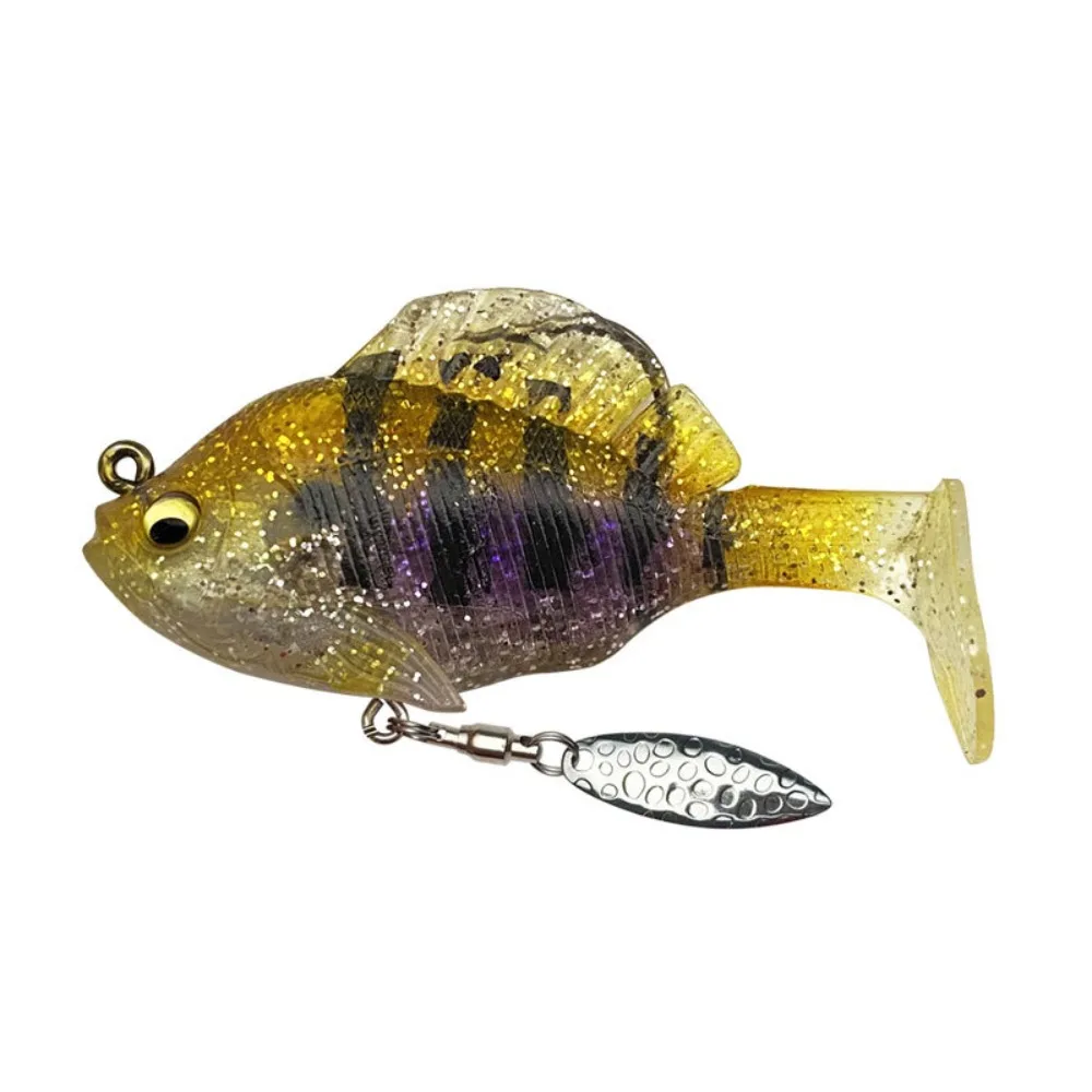 

2pcs Fishing Tackle Soft Fishing Lures New 10g 14g Soft Lead Fish bait T Tail skipjack Silicone Bait Fishing