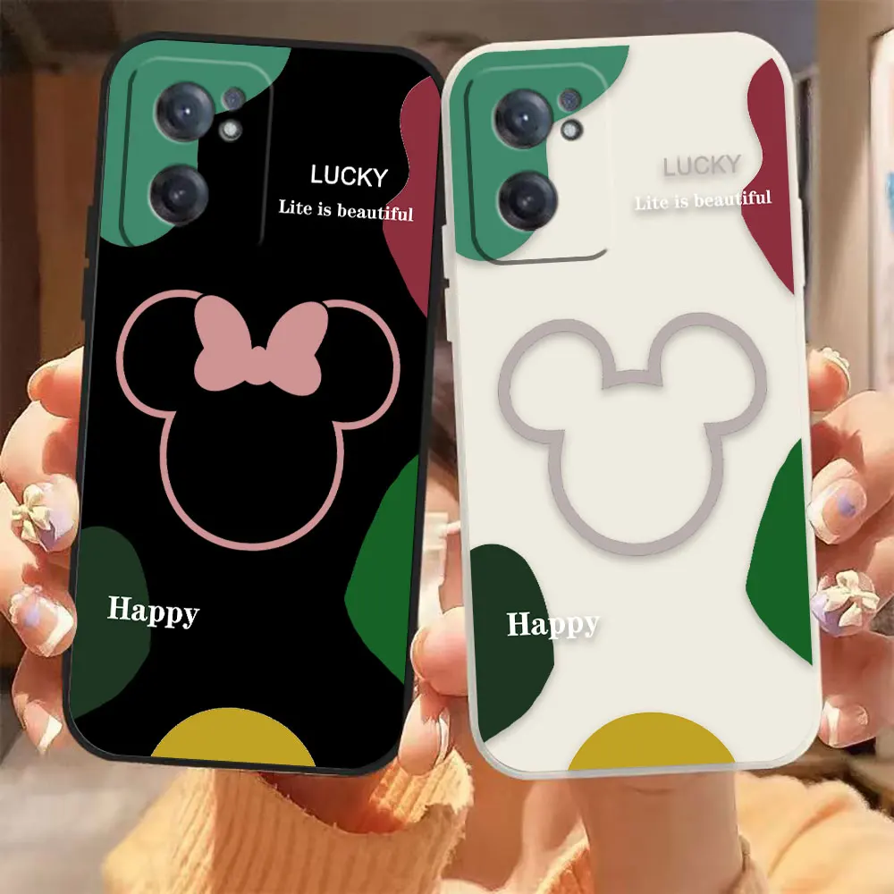 

Mickey Minnie Mouse Art Phone Case For Oneplus 11 10 9 9R 9RT 8 8T 7 7T ACE 2 2V NORD CE Lite Pro Colour Liquid Case Funda Shell