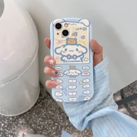 bandai cartoon cellular phone cinnamoroll dog stand holder phone case for iphone 11 12 7 8p x xr xs xs max 11 12 pro 13 pro max