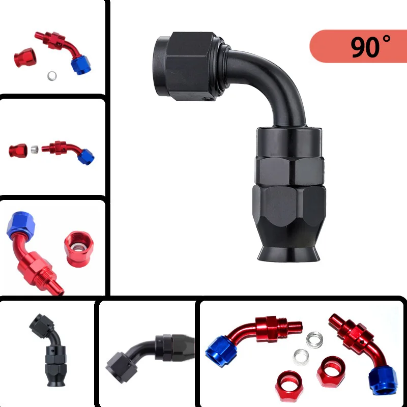 

Поворотные концевые фитинги PTFE AN4 AN6 AN8 AN10