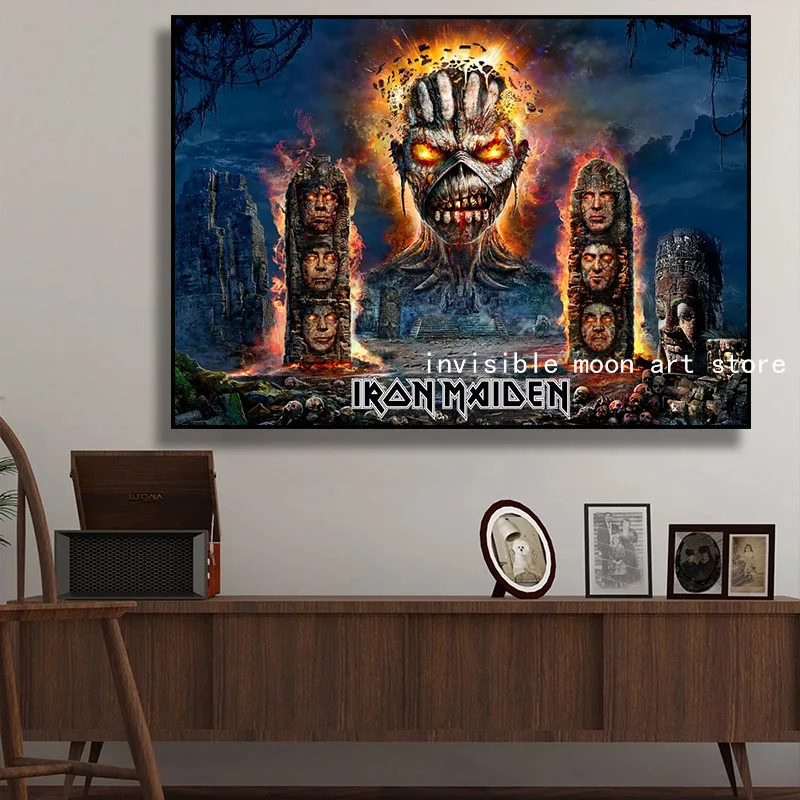 Знаменитая Рок-Группа Iron Maiden Music Коллекция альбомов обложки картина настенная