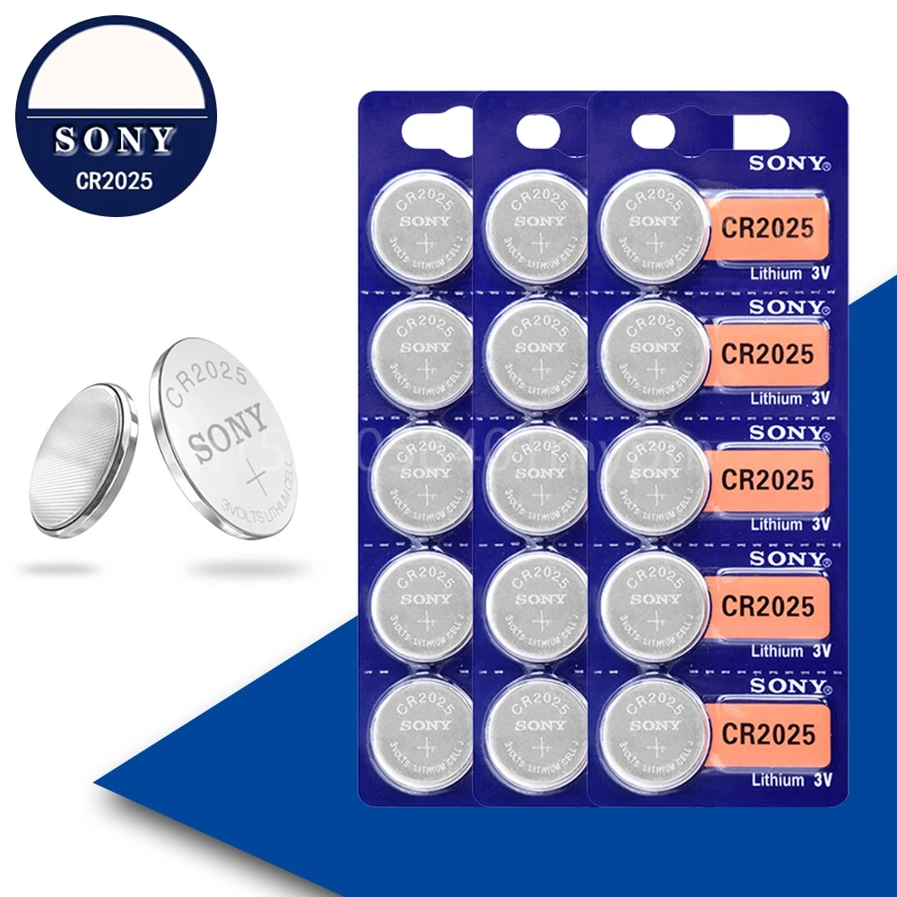 

Оригинальные кнопочные батареи SONY Cr2025 Cr 2025 ECR2025 DL2025 LM2025 3V, литиевая батарея для фотографий