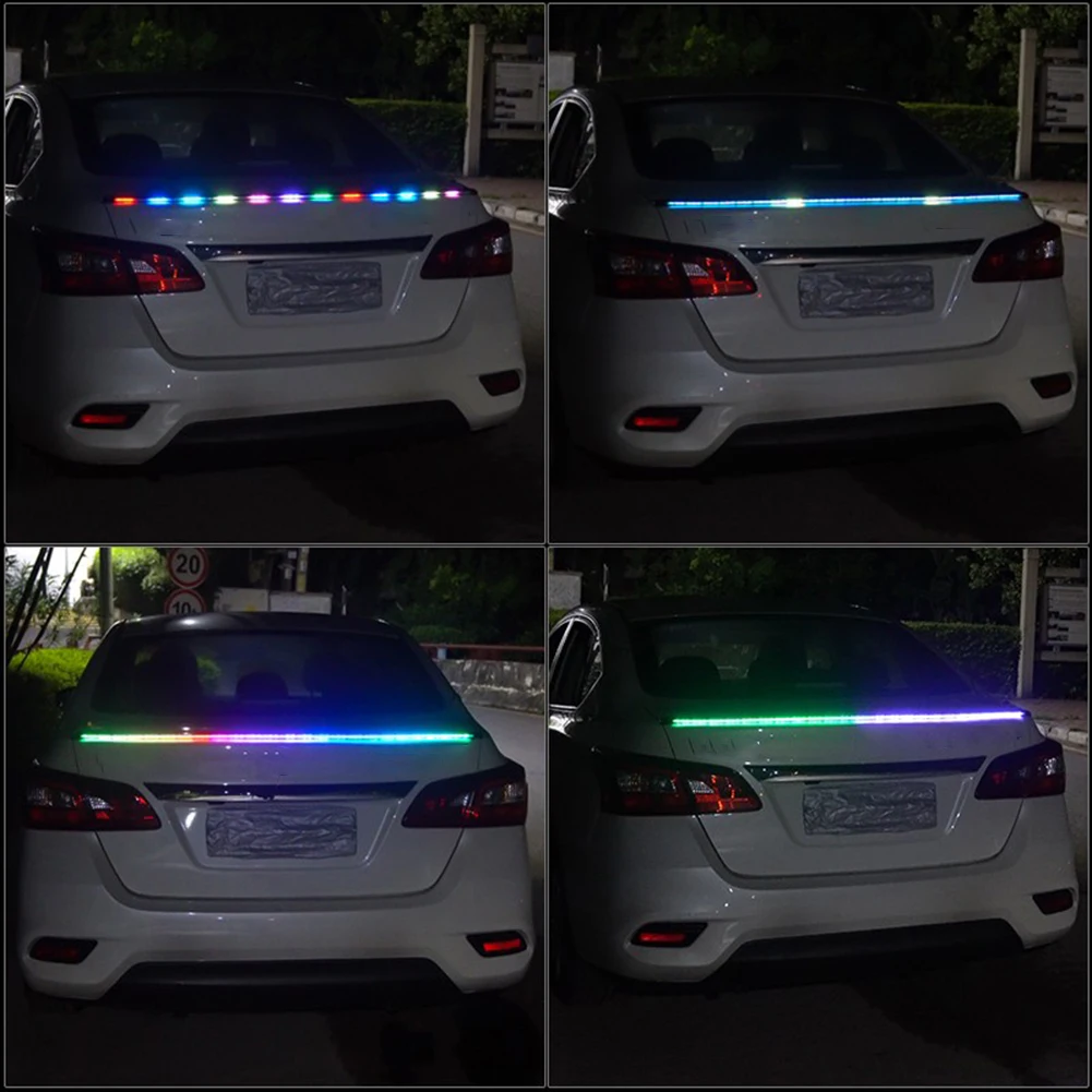 

Light Bar Spoiler Car Led Spoiler 1 Set 130cm Accessories Carbon Fiber