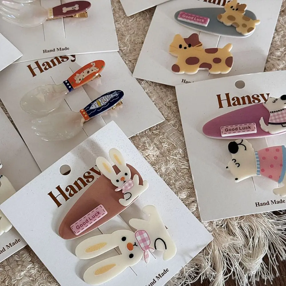 2 шт./набор заколки для волос в виде животных