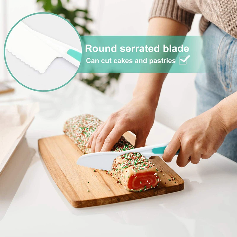 Набор из 3 нейлоновых детских ножей для реального приготовления пищи Безопасный