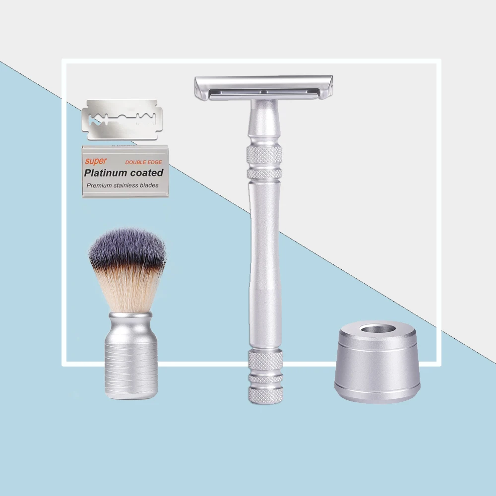 Бритва с двойными лезвиями Whityle 04TD оригинальная Безопасная бритва держателем 5