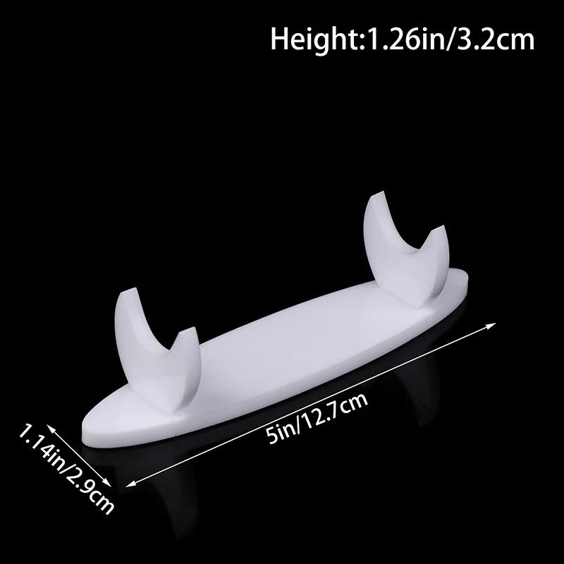 Акриловый держатель для ручек прозрачный белый косметических кистей стола