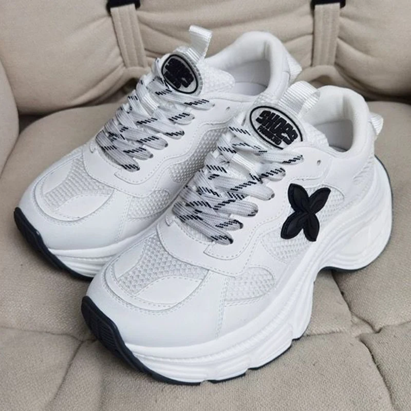 Кроссовки женские на платформе уличный тренд Повседневная Уличная обувь для