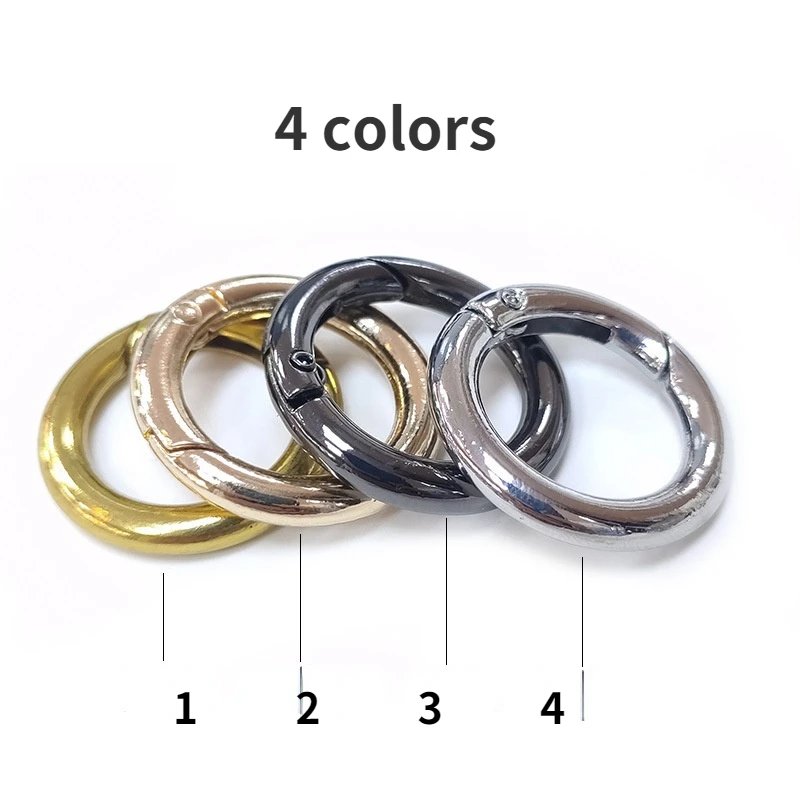 Металлическое кольцо 18 мм-34 мм 10 шт. пружинные застежки Круглый карабин зажимы