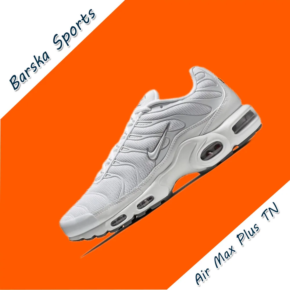 Мужские и женские кроссовки Nike New Air Max Plus TN. белые/черные