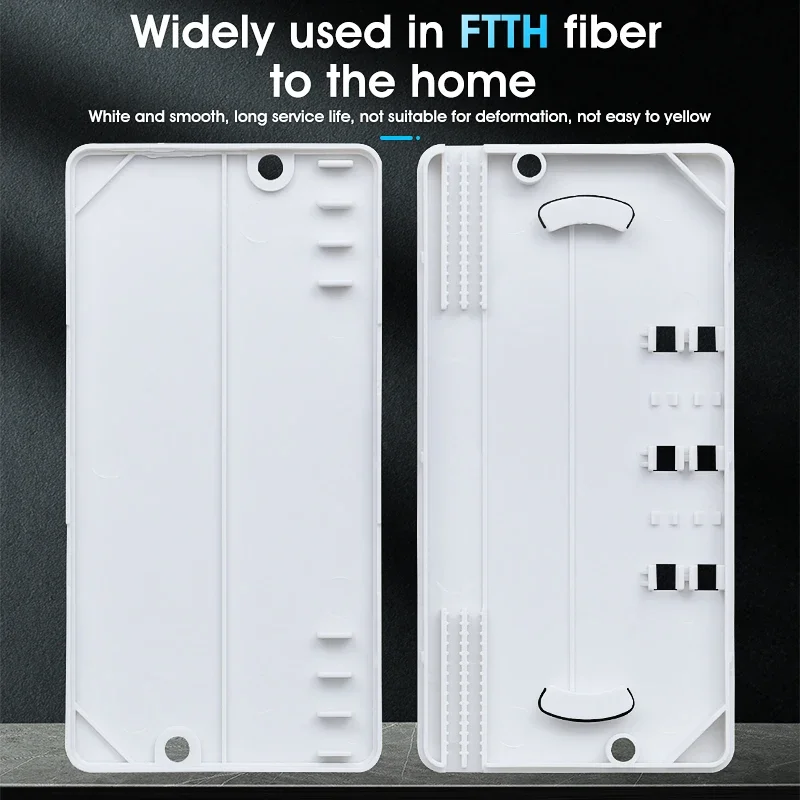 10pcs Drop Cable Protection Box Optical Fiber Heat Shrink Tubing To Protect Splice Tray 2 Into Out