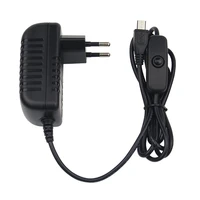 5v 3a power supply charger ac adapter micro usb cable with power onoff switch for raspberry pi 3 pi pro model b b plus