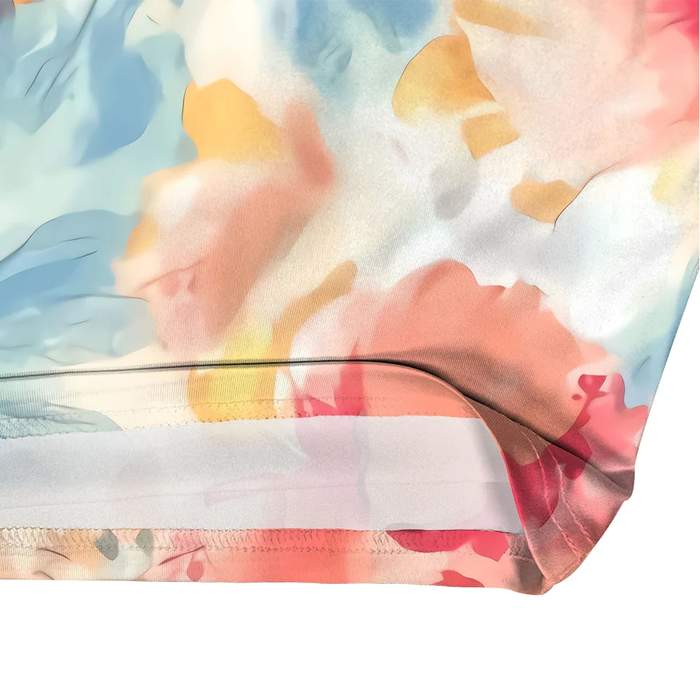 CLOOCL женская футболка со средним рукавом футболки с акварельным большим