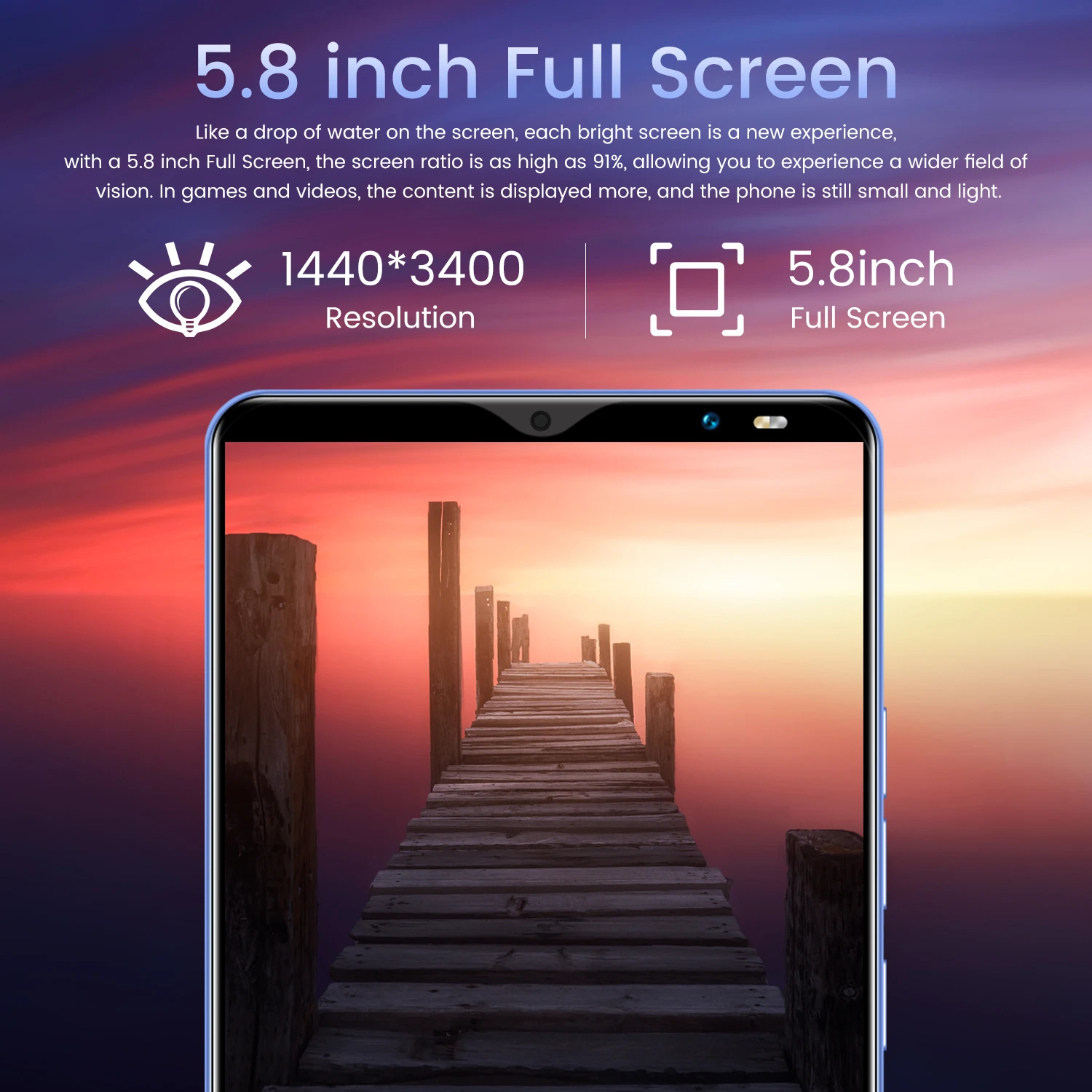 Новый сотовый телефон S21U 5 8 дюймов Мб ОЗУ 128 Гб ПЗУ Android дешевый мобильный смартфон