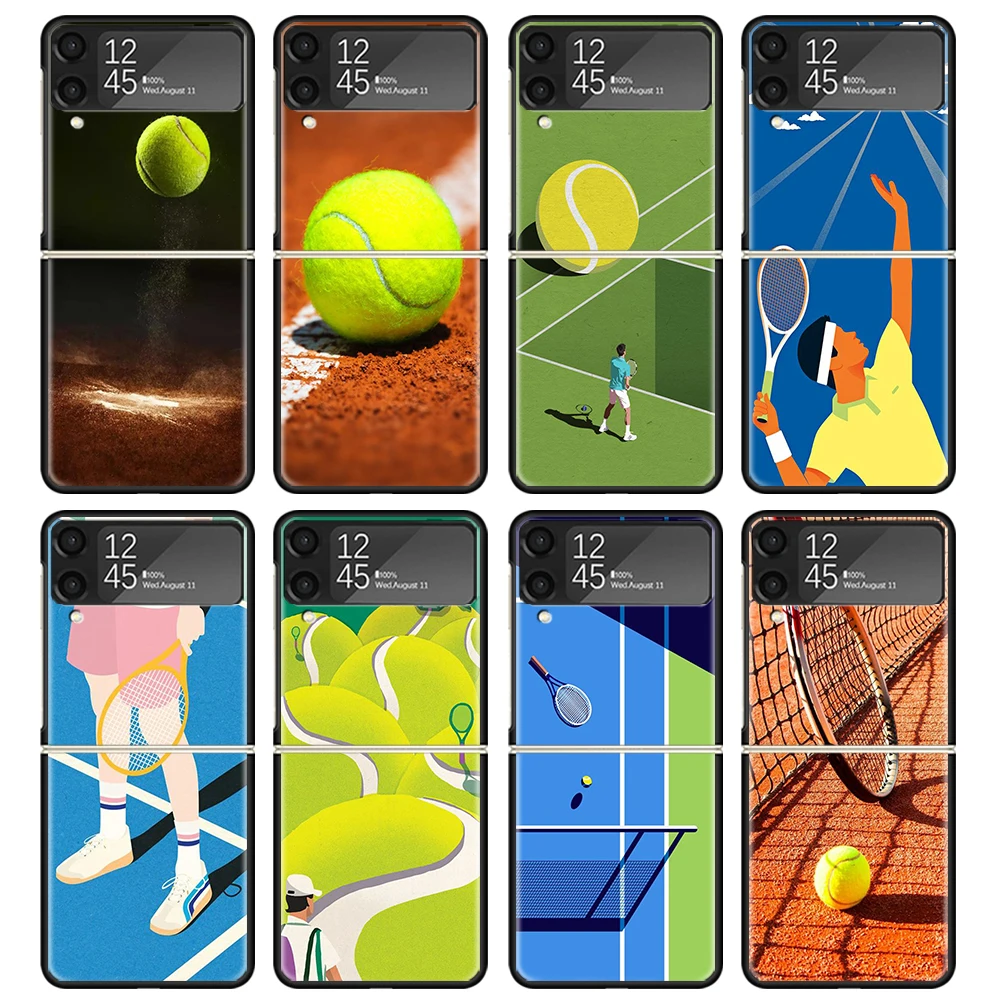 Спортивный черный чехол для телефона Samsung ZFlip6 ZFlip5 ZFlip4 ZFlip3 жесткий защитный Galaxy Z