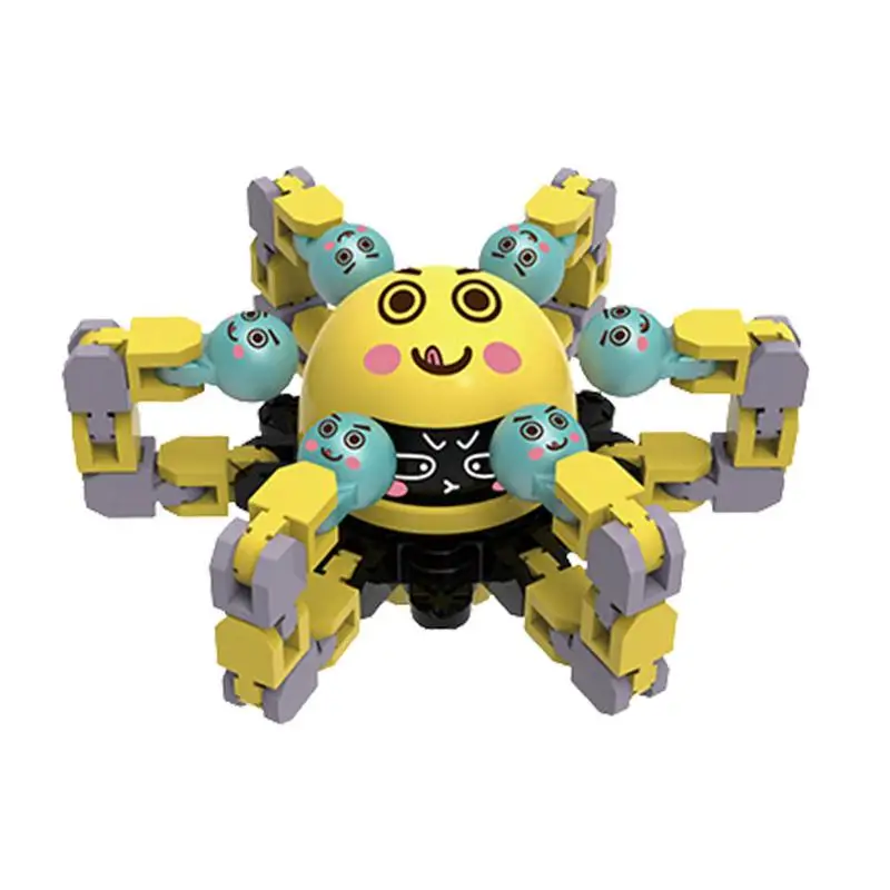 

Mechanical Fingertip Spinner DIY Deformable Stress Relief Toy Transformable Creative Gyro Toy For Kids Fingertip Spin Top