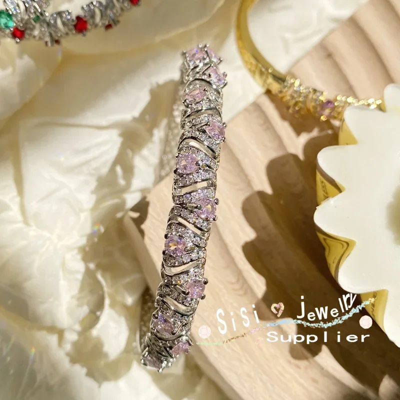 Высококачественная роскошная куртка Pulsera Cirón de espinela verde Chapada en oro 18K Brazalete Ruby Paloma