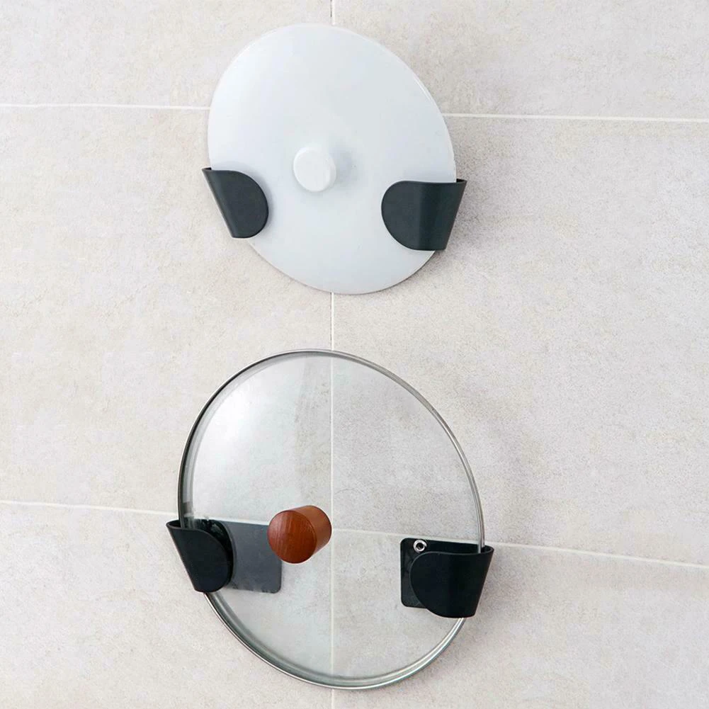 Настенный держатель для крышки кастрюли органайзер хранения 2 комплекта