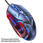 Проводная игровая мышь, 3200 DPI, 6 программируемых кнопок, RGB подсветка