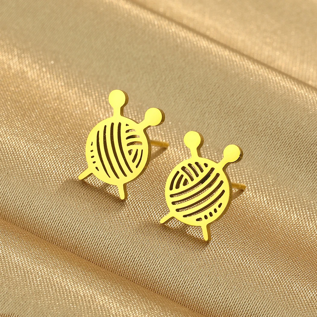 Серьги-гвоздики из нержавеющей стали унисекс