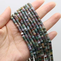 natural stone beads indian agates cylindrical faceted beads charms for jewelry making diy necklace bracelet earrings accessory