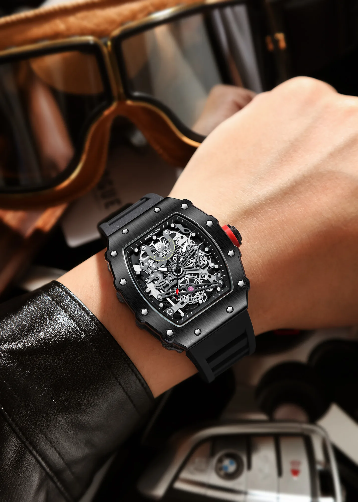 

MAKLON Top Brand Luxury man WatchCustom Brand Men Watches Luxury RM Same style Watch en's Quartz Automatic Wristwatches DZ