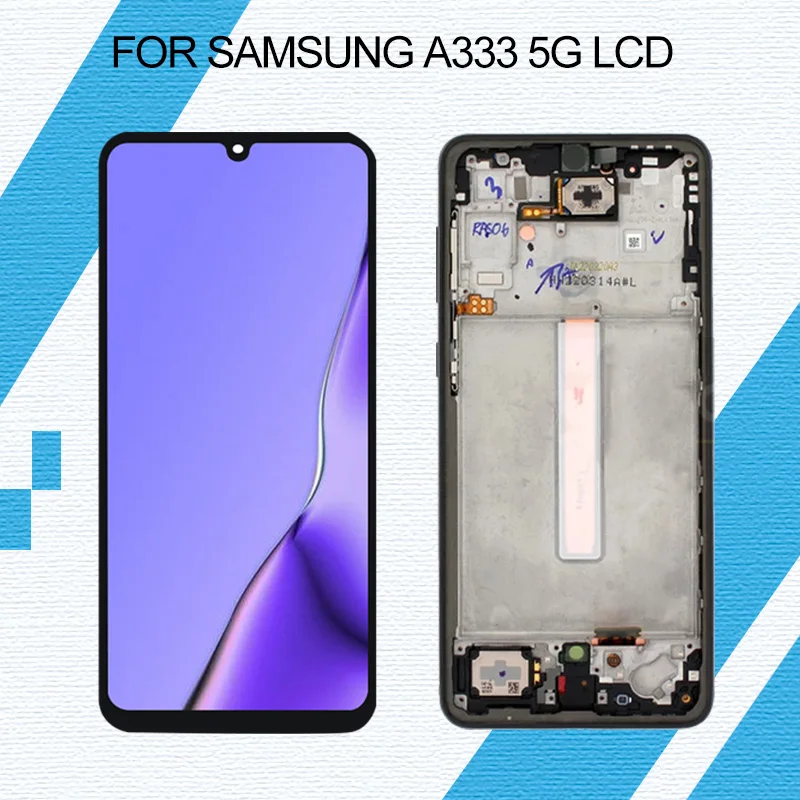 

Сенсорный ЖК-дисплей 6,4 дюйма A336 для Samsung Galaxy A33, дигитайзер в сборе A336B A336E, сменный экран с рамкой, бесплатная доставка