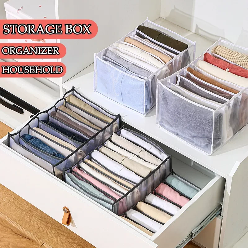 

Clothes Storage Foldable Drawer Organizer Storage Box Closet Organizer For Underwear Pants Boxes Wardrobe organizador rangement