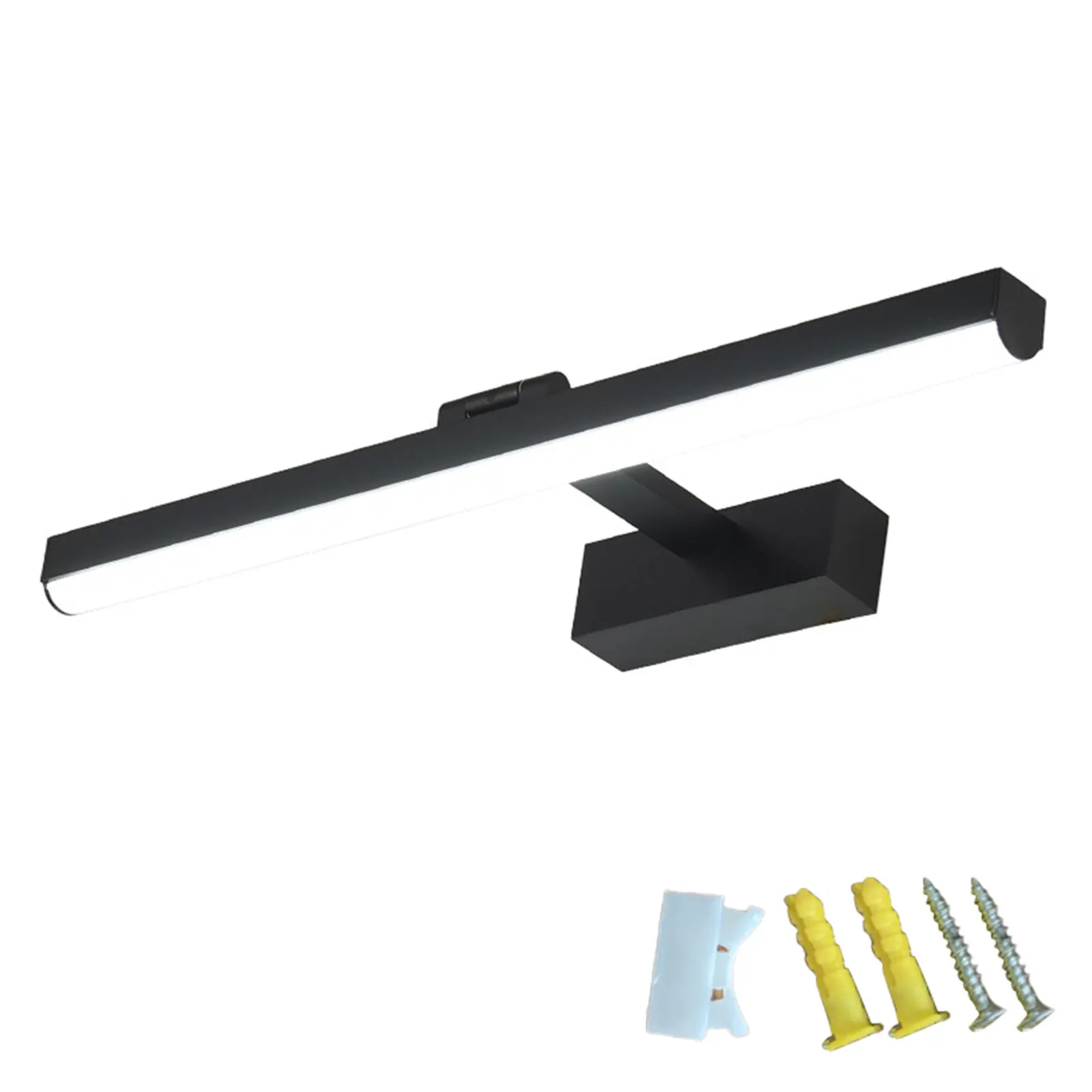 

Washroom Wall Easy Install Accessories Home Black Professional Led For Bathroom Cabinet With Screws Hotel Make-up Mirror Light