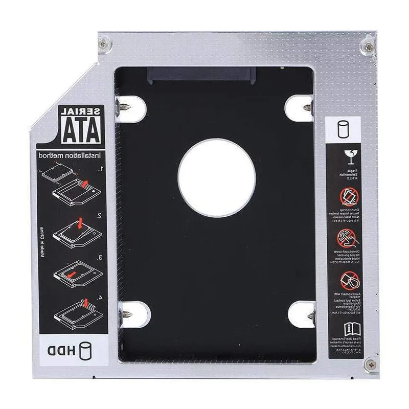 Алюминиевый корпус для второго жесткого диска 9 5 мм 12 7 SATA 3 0 2 твердотельного