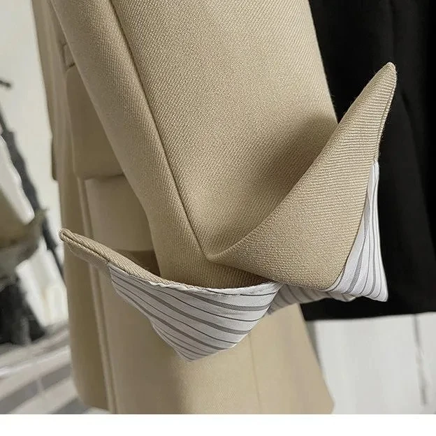 Новинка 2024 стильный уличный пиджак женская одежда блейзеры на весну и осень