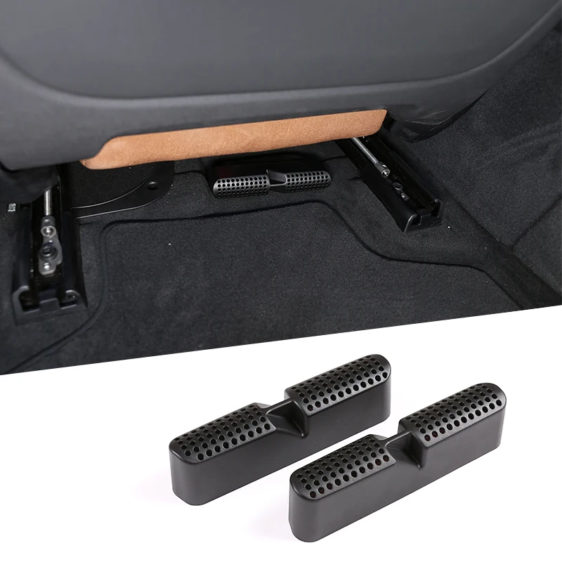 

Car Parts Seat Under Air Outlet Frame Trim Dust Cover Anti-clogging Black ABS Plastic For BMW X5 G05 2019-2020 Car Accessories