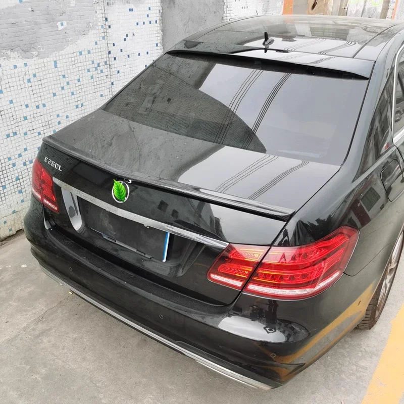 W212 Спойлер на крышу для заднего крыла Benz E-класса E260 E300 глянцевый черный хвостовой
