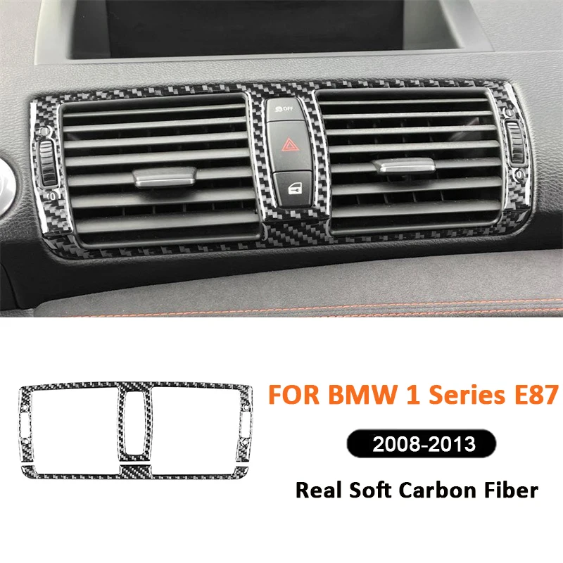 Автомобильная интерьерная центральная консоль из углеродного волокна для BMW 1