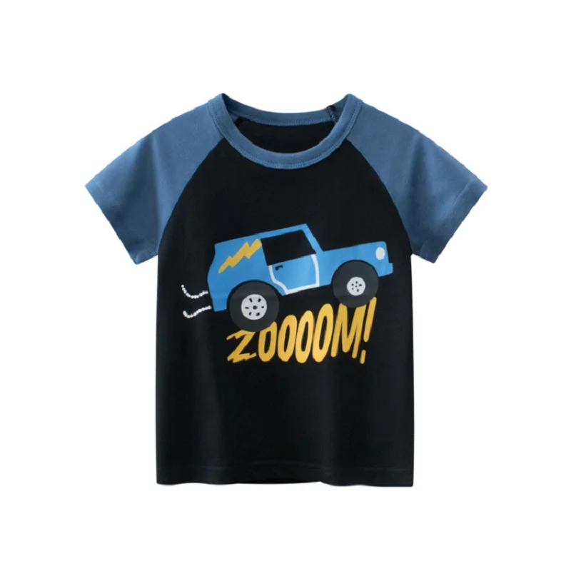 

Children's Clothing Summer New 2022 Boys Short Sleeve T-Shirt Cartoon Car Cotton Tops Tee Kids Clothes Dropshipping